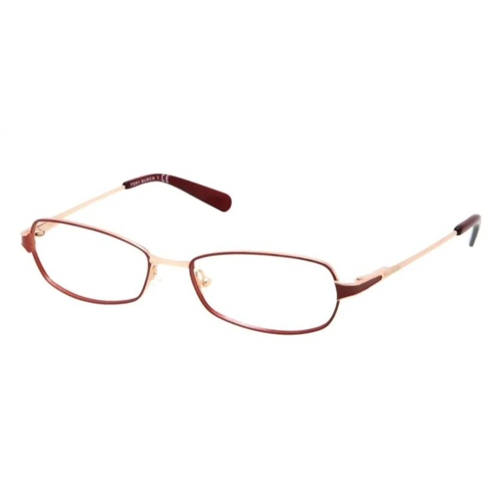 Tory Burch TY1024 Womens Metal Eyeglass Frame 383 Berry Gold 52-16 Spring Hinges